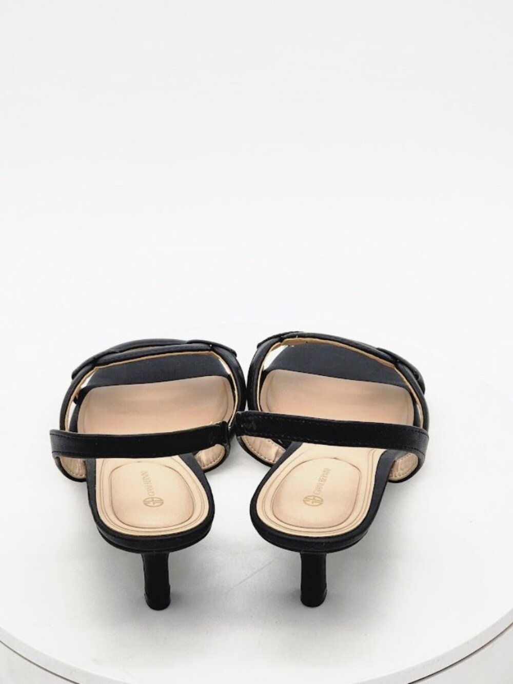 Giani Bernini Alana Black Slingback Kitten Heel Sandals Women’s Size 9 M New - Picture 4 of 10